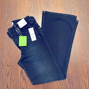 SAM EDELMAN FLARE TROUSER dark denim jean